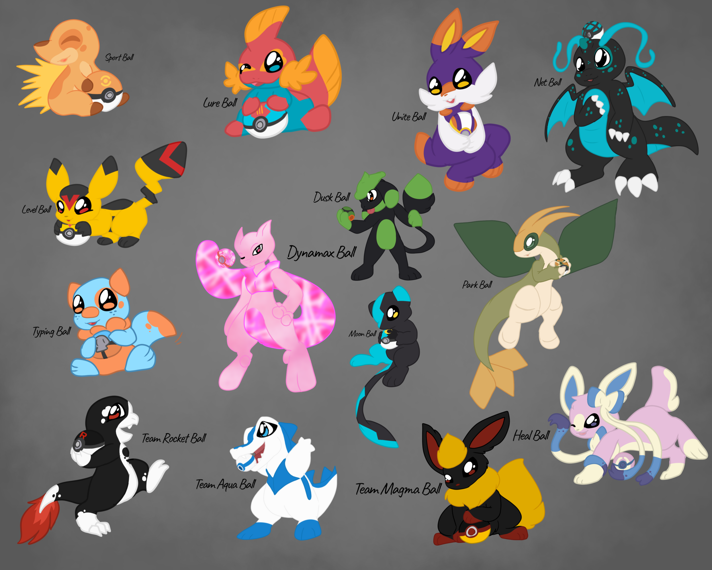Pokeball Themed Pokemon