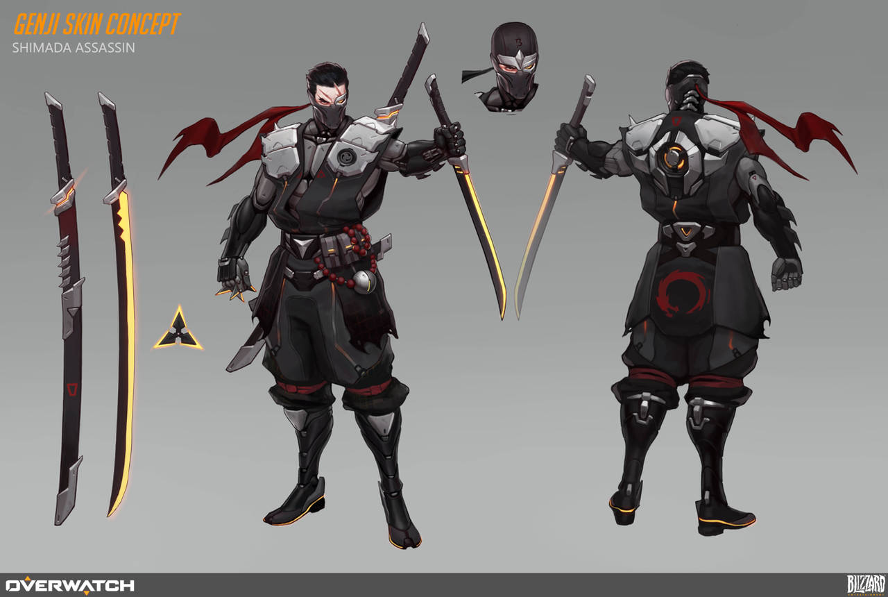 Genji Skin Concept 1 by AlekseyBayura on DeviantArt