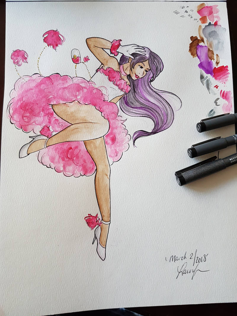 Magical Girl 2018 03 02 Inked by GlowingMember