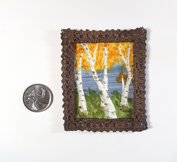 MiniPainting: Birches by GlowingMember