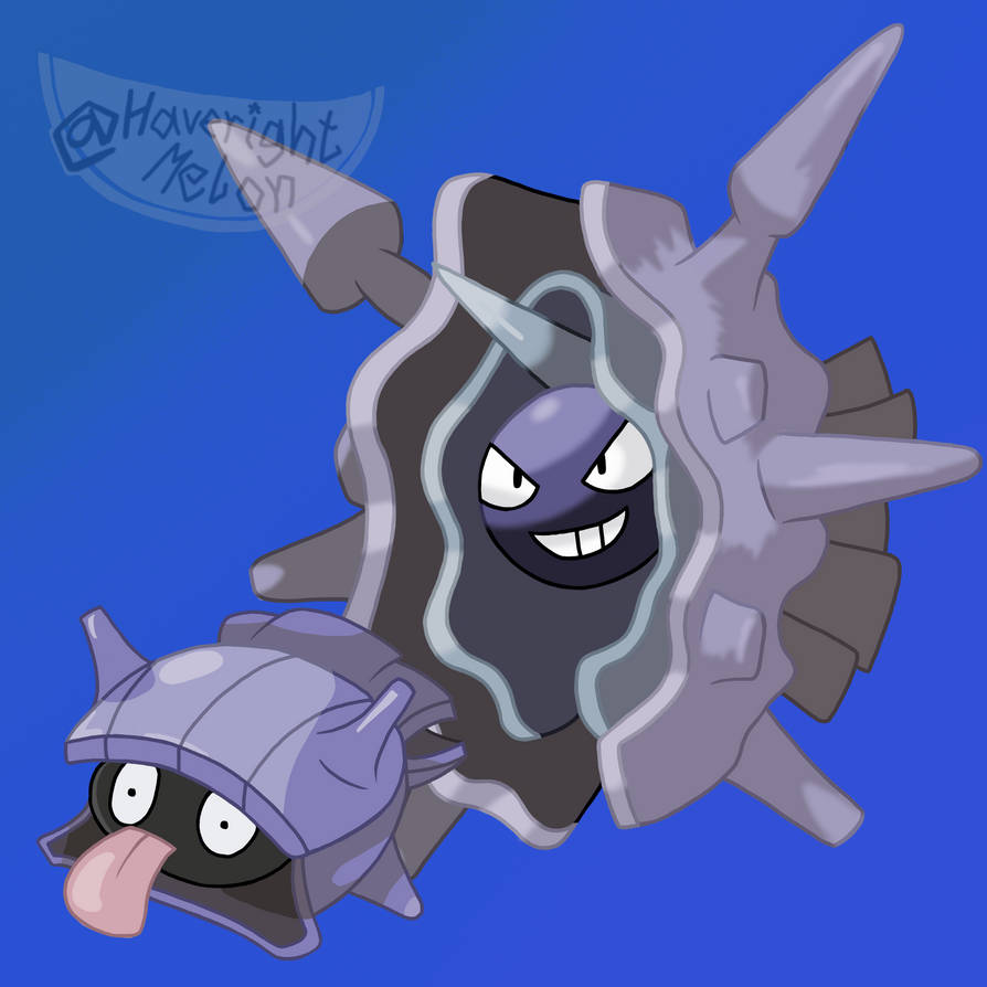 Shellder and Cloyster by HaverightMelon on DeviantArt