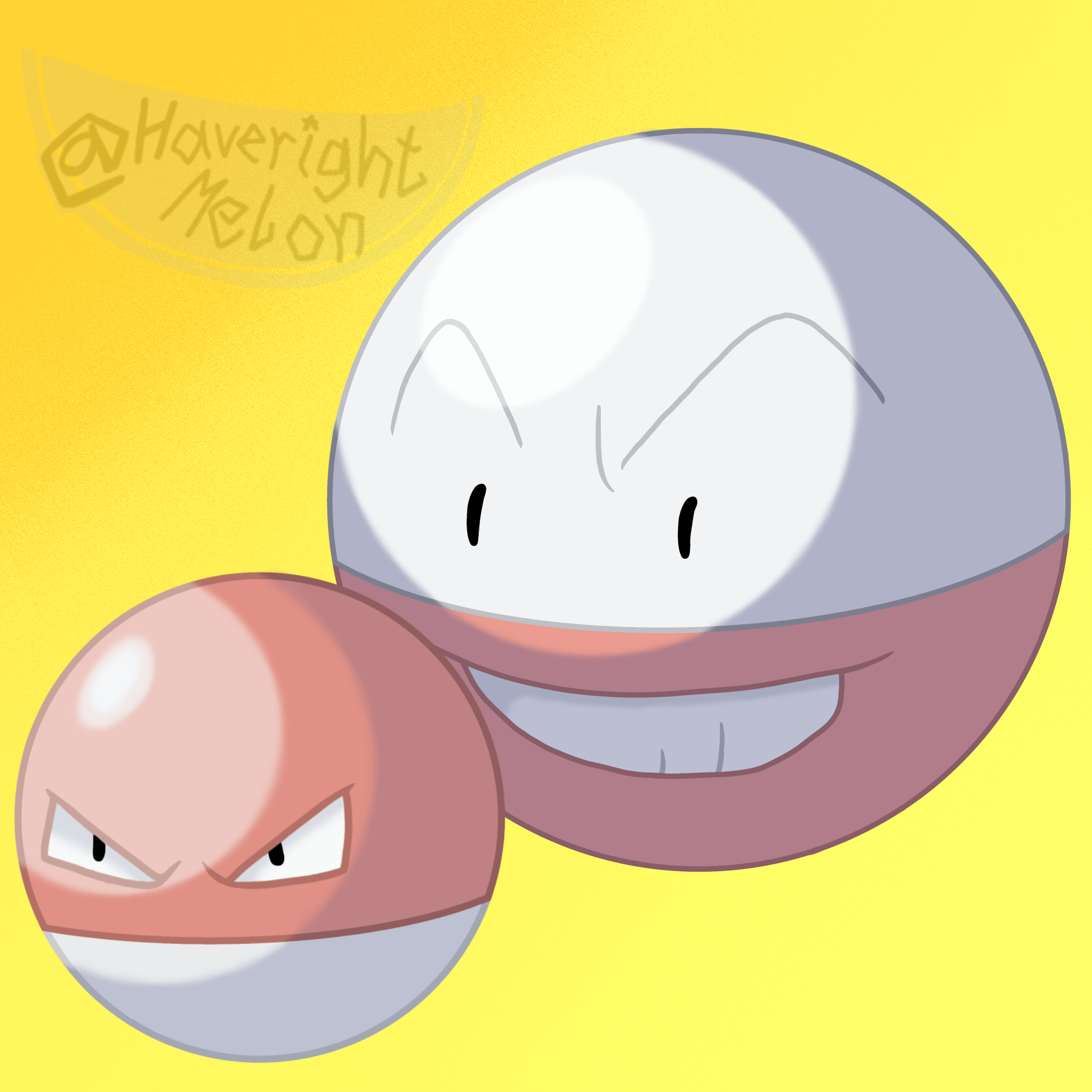 Hisuian Voltorb (Pokemon Shuffle style icon) by Loran-Hemlock on DeviantArt