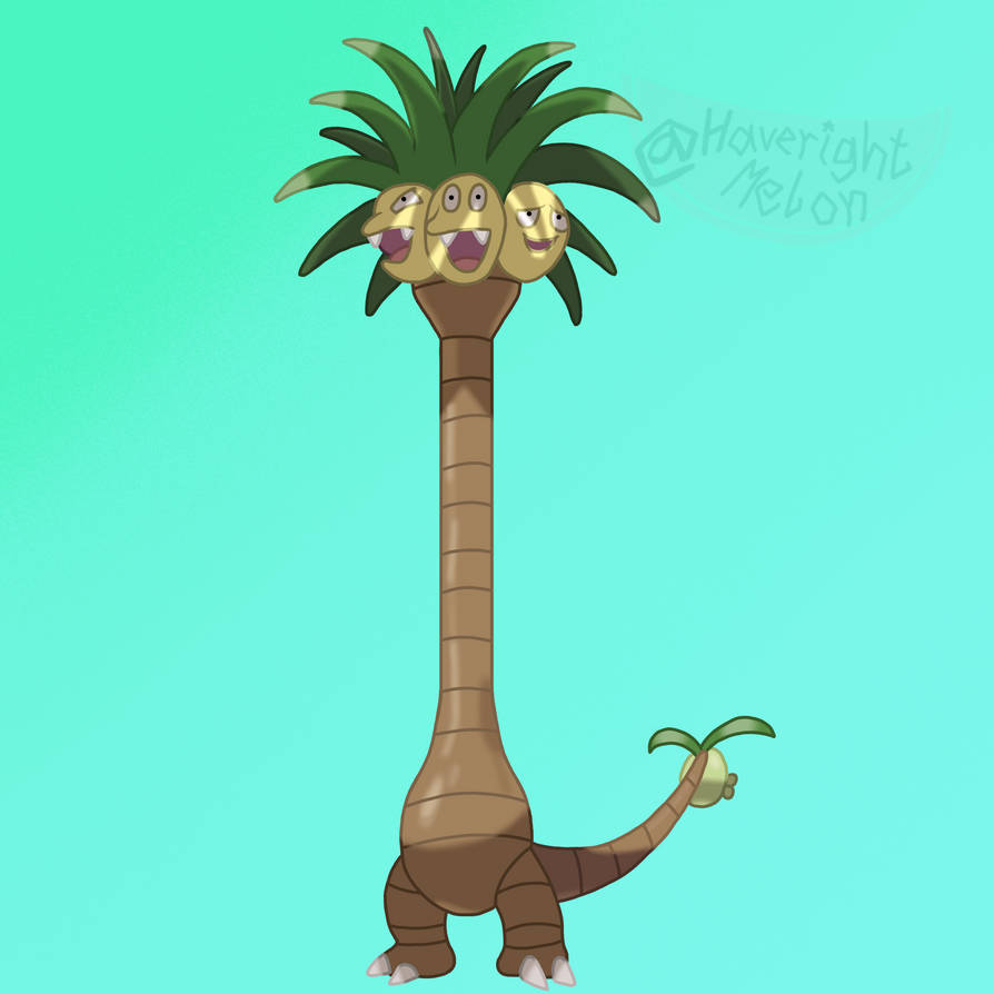 Alolan Exeggutor by HaverightMelon on DeviantArt