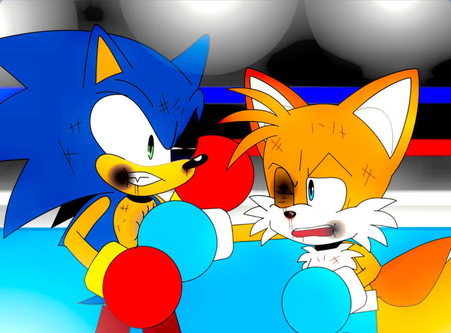 Deviantart Tails Boxing Sonic VS Tails Boxing -ReBoxed- by KingAjRocks on DeviantArt