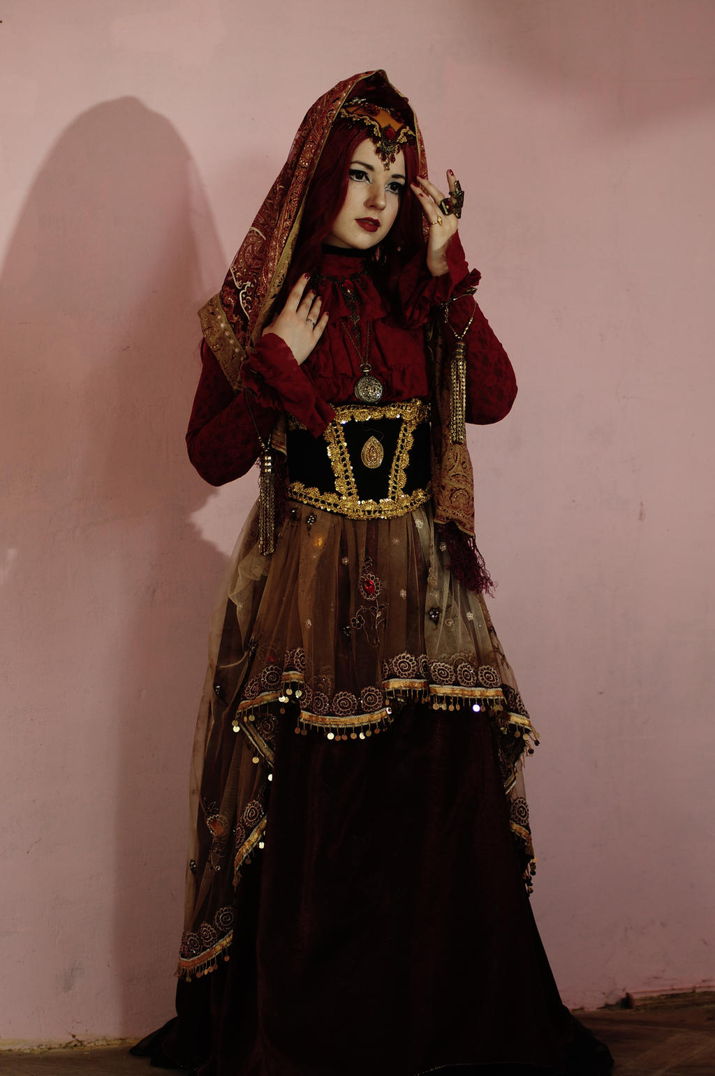 STOCK - Steampunk in Red