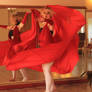 STOCK: Contemporary Dancer in Red