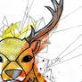 Watercolour Deer