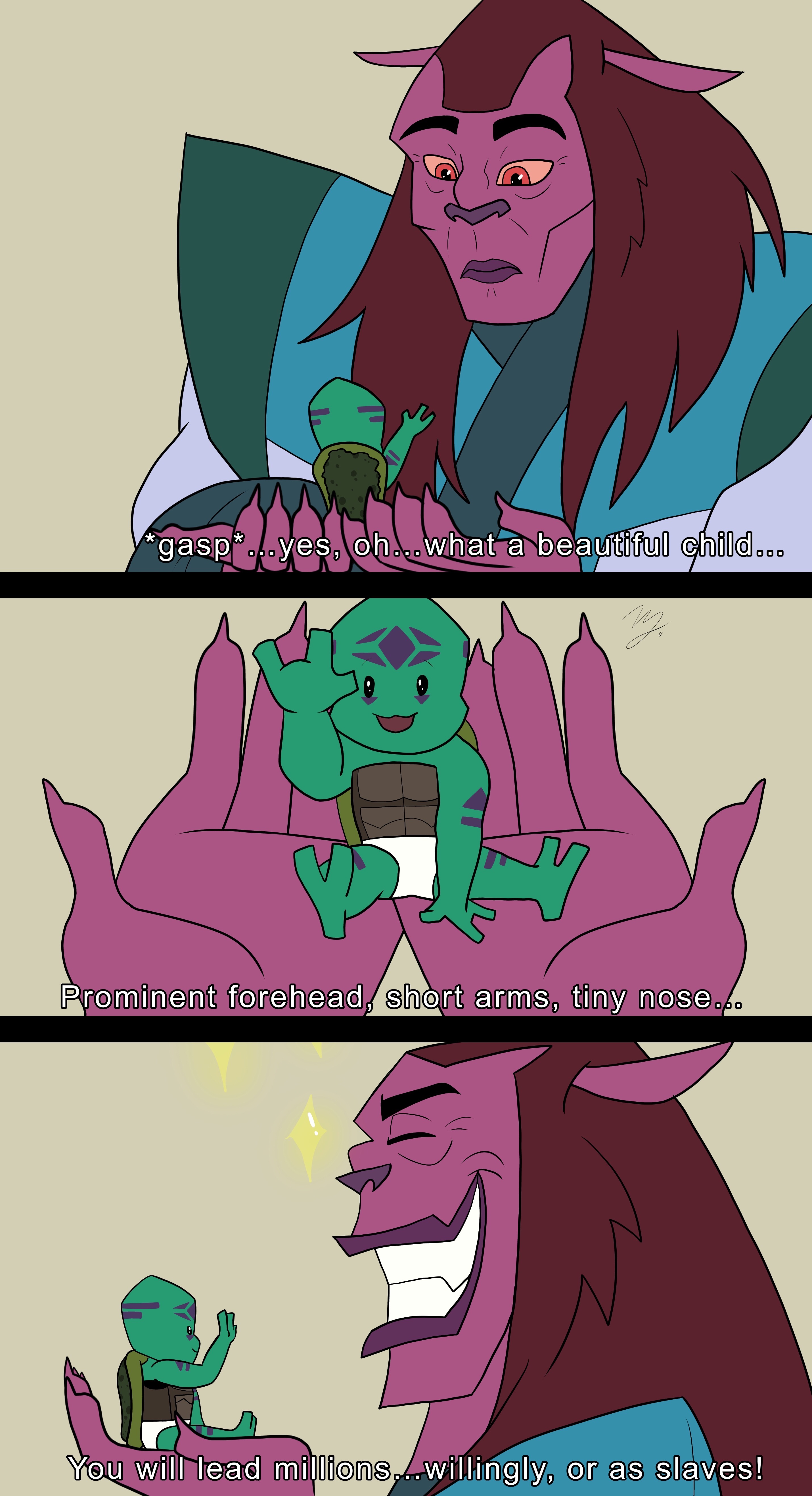 ROTTMNT Fan Turtles: Grandpa Draxum by BTWimamermaidd on DeviantArt