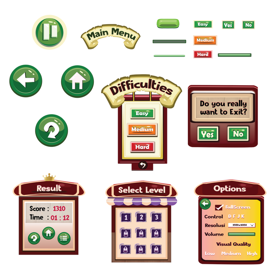 Game user interface by zizihaha on DeviantArt