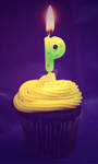 P cupcake by Fatima-AlKuwari