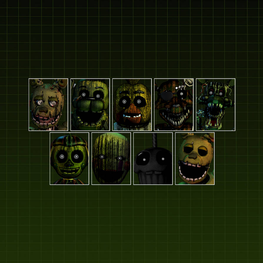 FNAF 3 Charater Roster by Weatfeels on DeviantArt