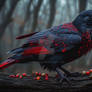 Male Cardinal and Female Raven hybrid (3)