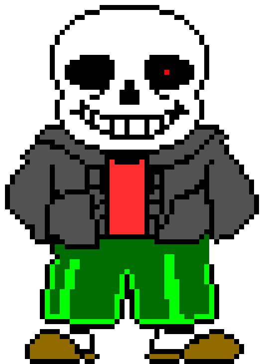 If Sans is a pixel artist by aaron2750 on DeviantArt