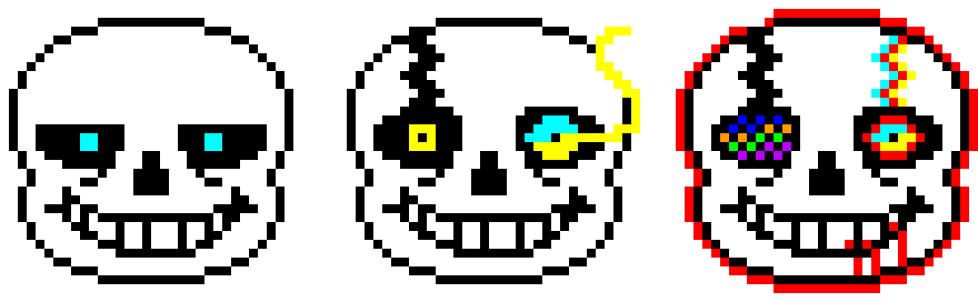 If Sans is a pixel artist by aaron2750 on DeviantArt