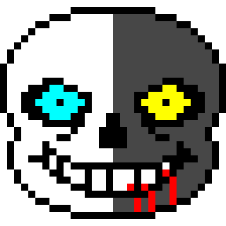 If Sans is a pixel artist by aaron2750 on DeviantArt