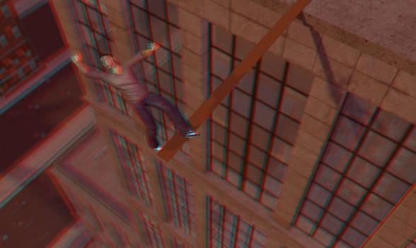 Falling.... - Anaglyph