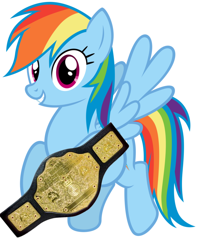 New World HeavyWeight Champion Rainbow Dash