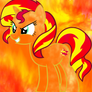 Flamming Sunset Shimmer (Fire Brush test)