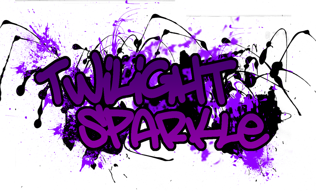 Twilight Sparkle Graffiti Logo