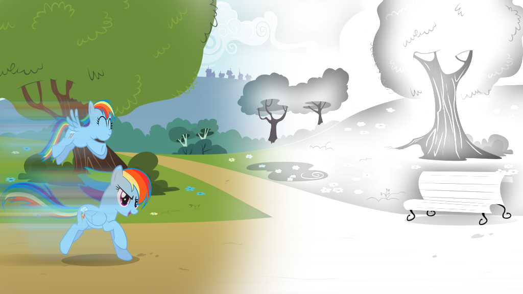 Returning Color to Equestria (White World Effect)