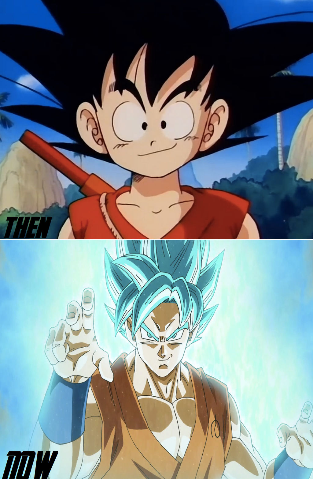 DBZ: Goku then and now by Mirai-Digi on DeviantArt