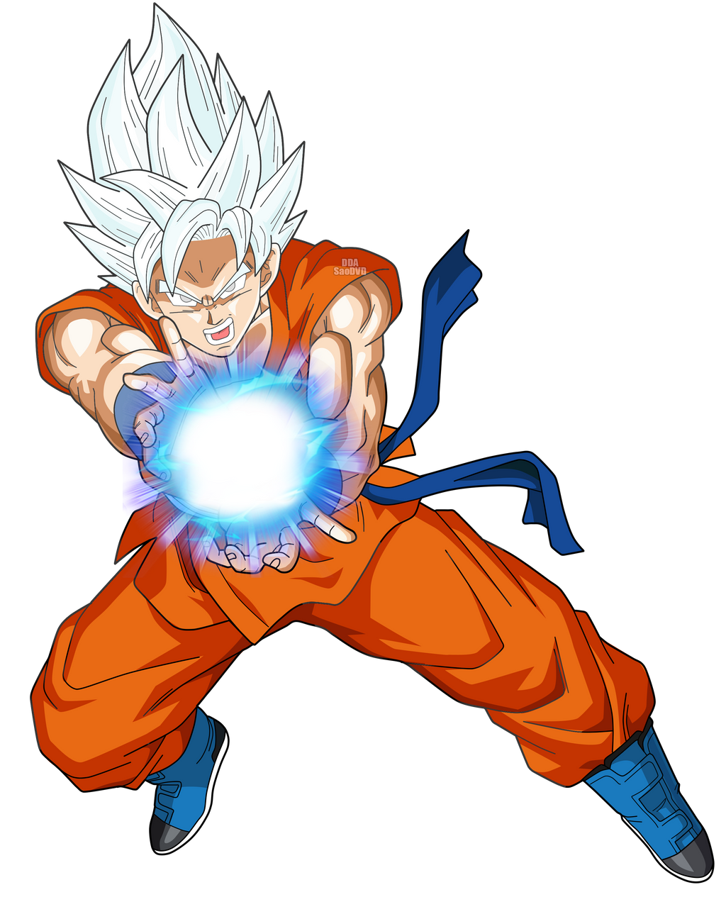 Super Saiyan White Goku by Mirai-Digi on DeviantArt
