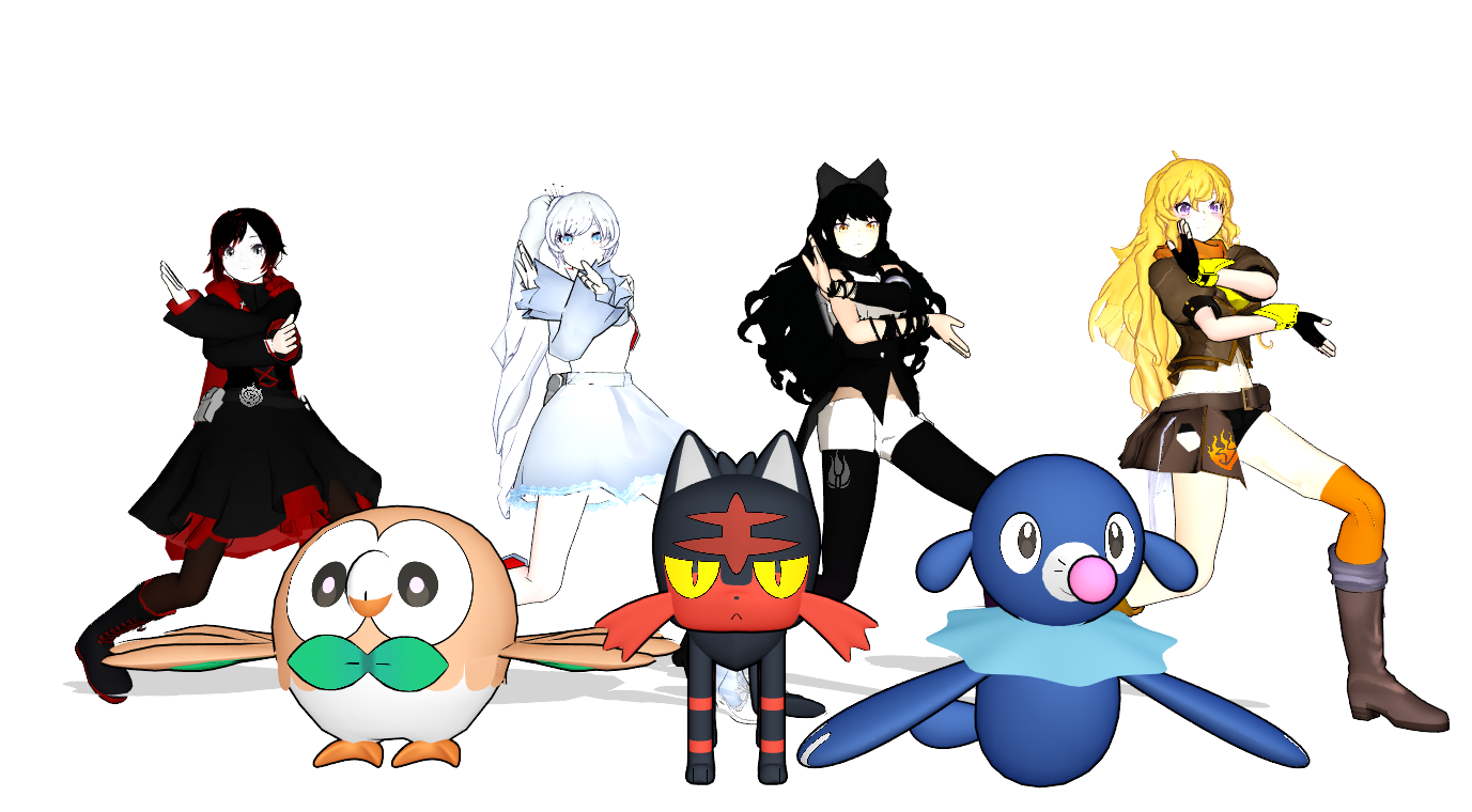 Md Rwby Base MMD RWBY: Team RWBY Z Pose by Mirai-Digi on DeviantArt