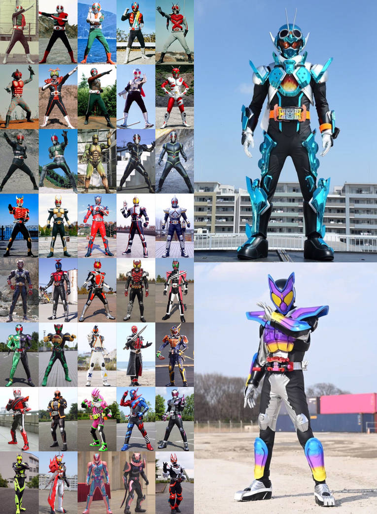 Primary Kamen Riders From Showa to Reiwa by lenn321 on DeviantArt