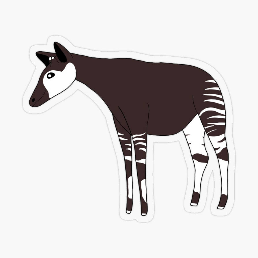 Okapi sticker by Leapingdoeartist on DeviantArt