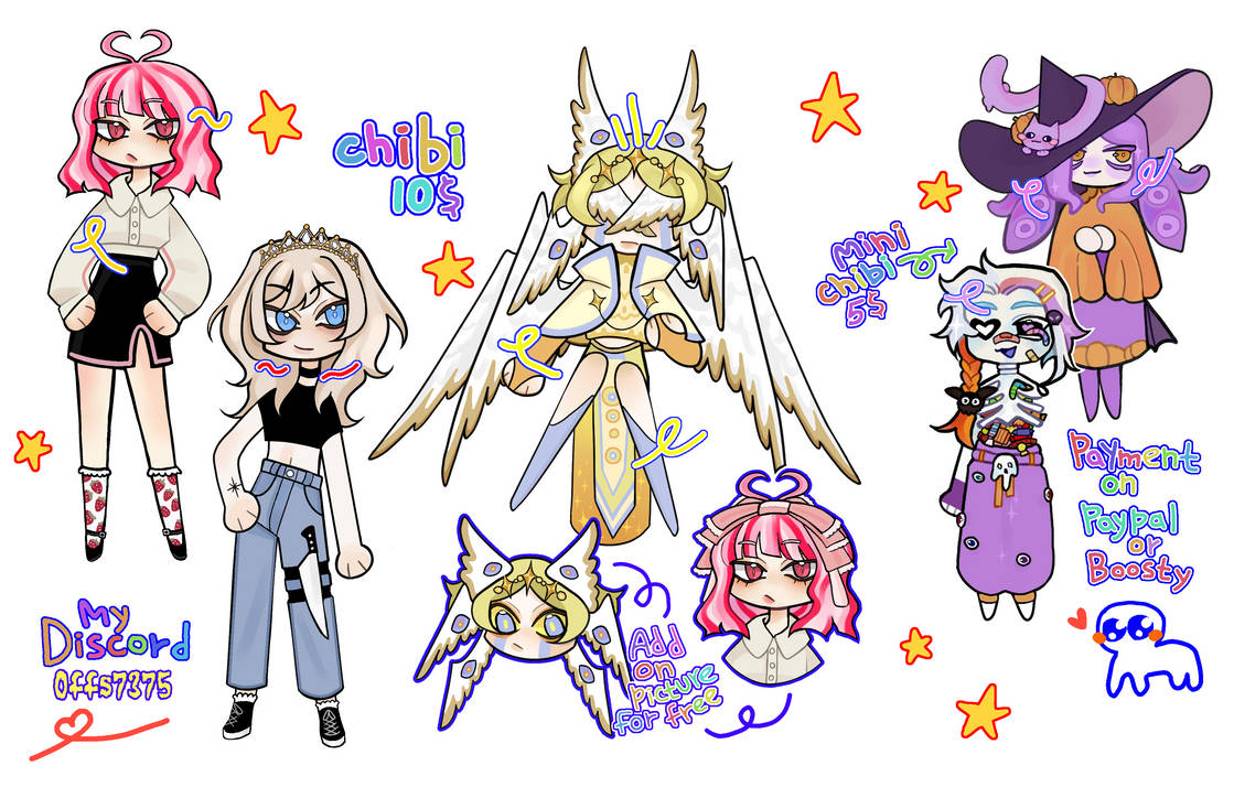 Chibi List Chibi prise list by Offspringeer on DeviantArt