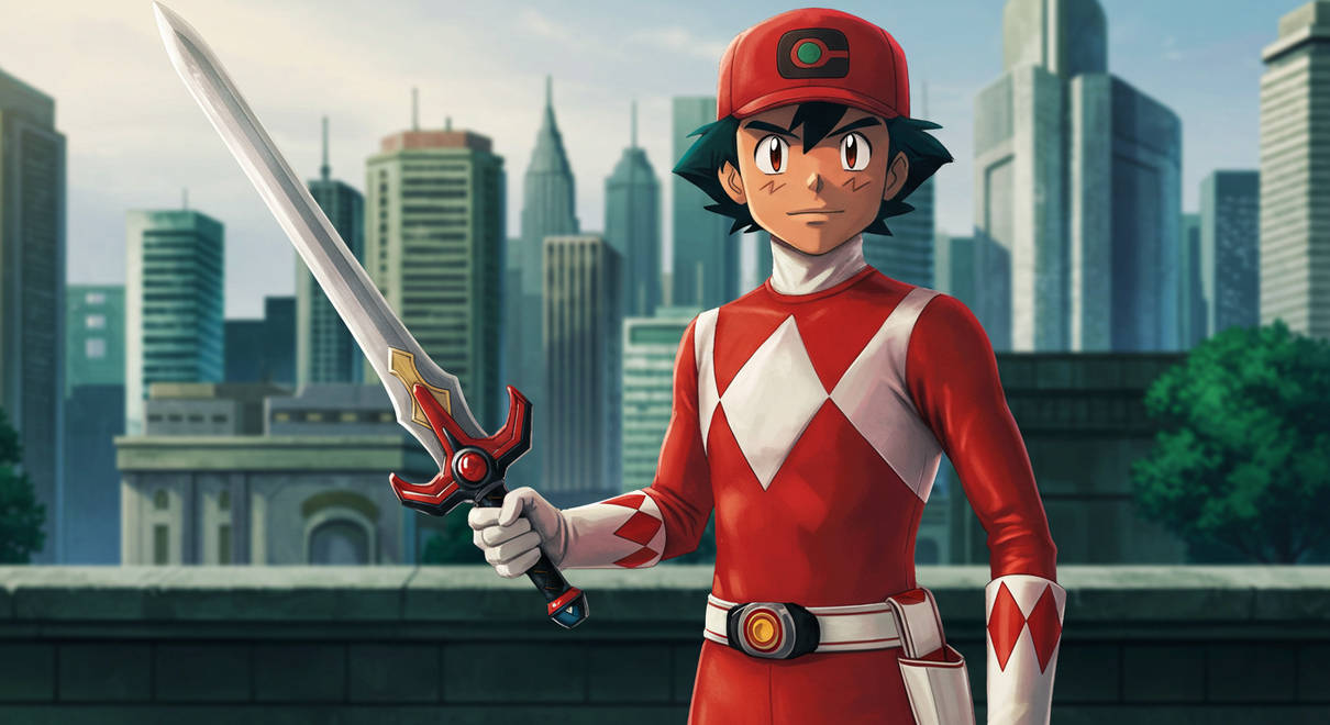 Red Ranger Ash by MiiMasterP on DeviantArt