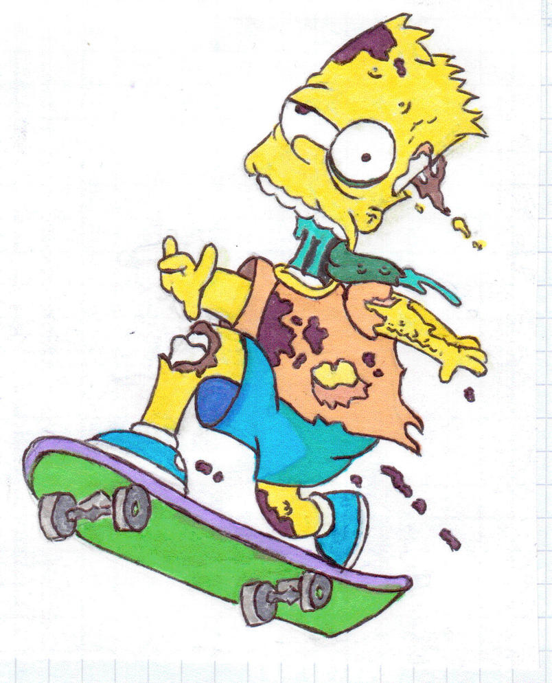 Барт симпсон зомби