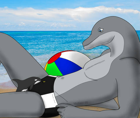 my rubber orca (macro dolphin Michael)