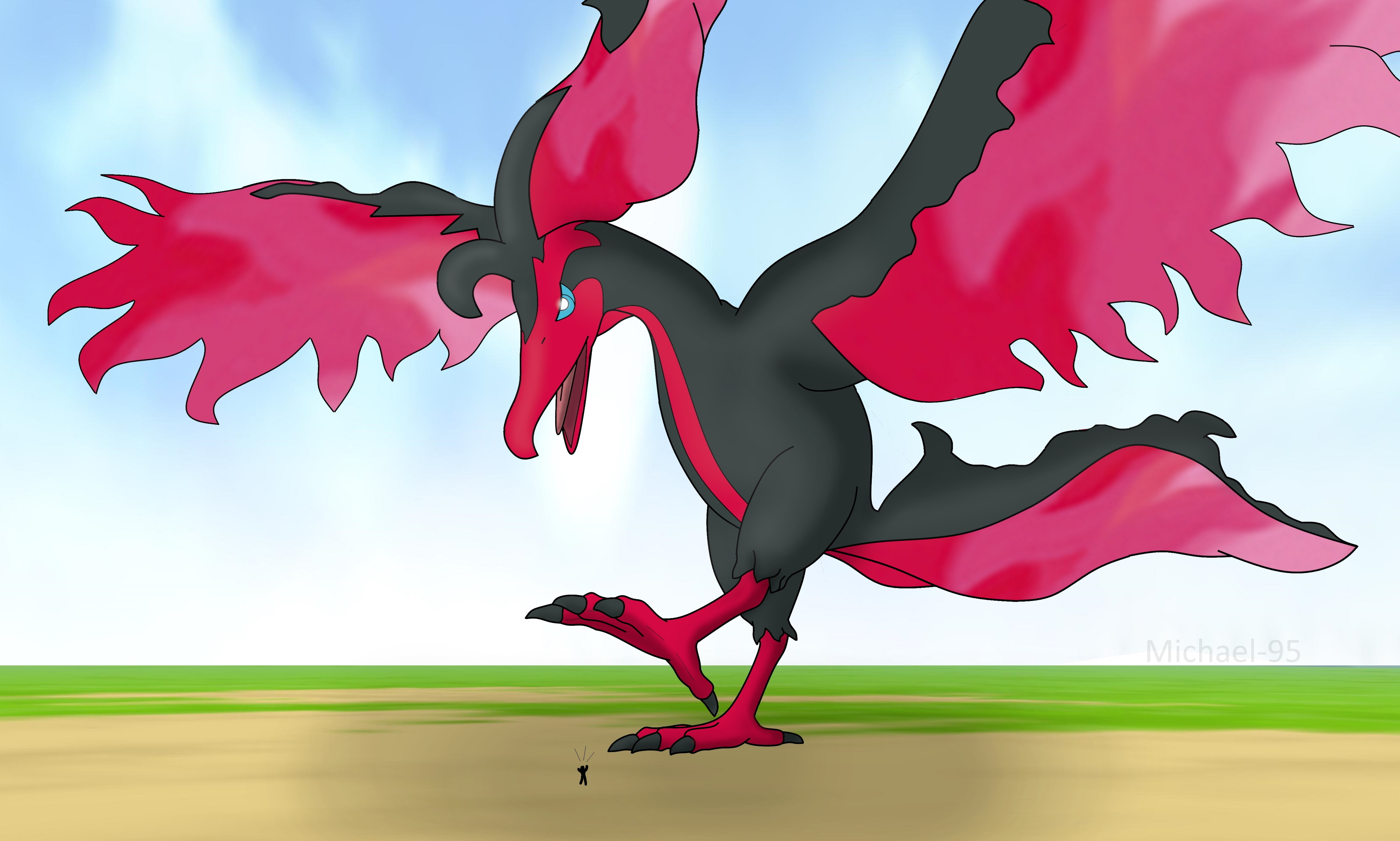 Moltres Galar stomp by Michael-95 on DeviantArt