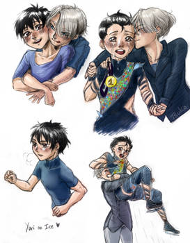 Yuri on Ice - Coloured Sketches