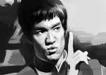 Bruce Lee in Enter the dragon