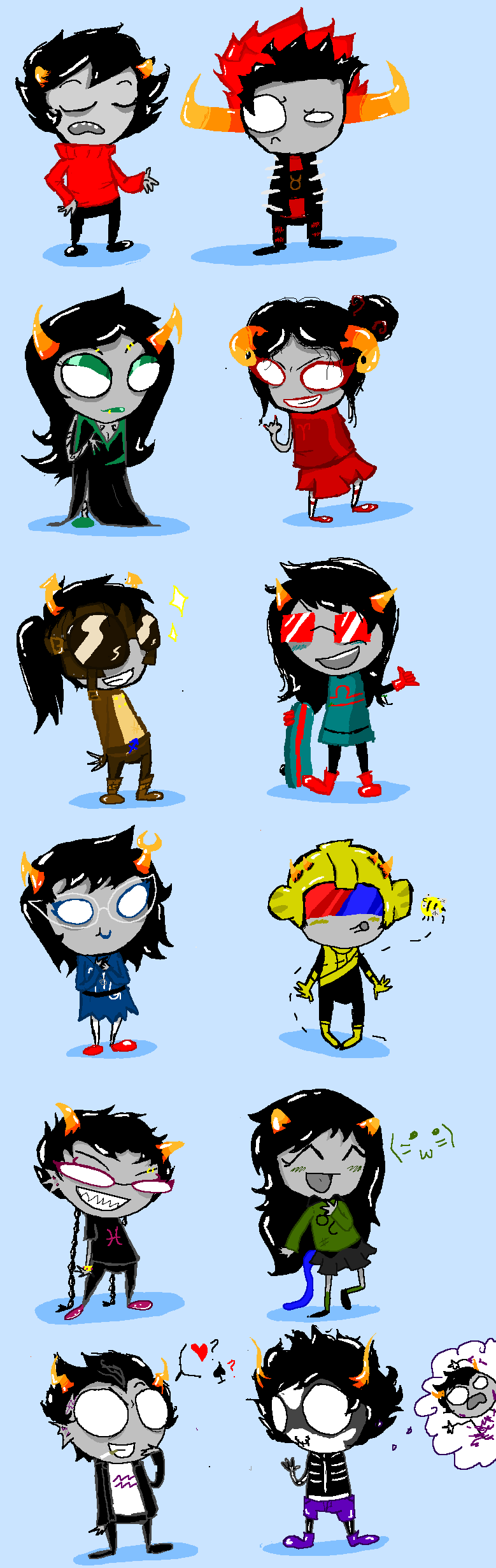 L'il Homestuck Alpha Trolls