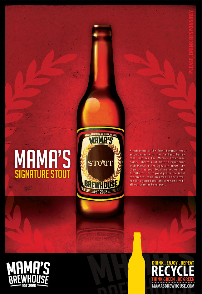 Mama's Brewhouse Magazine Ad