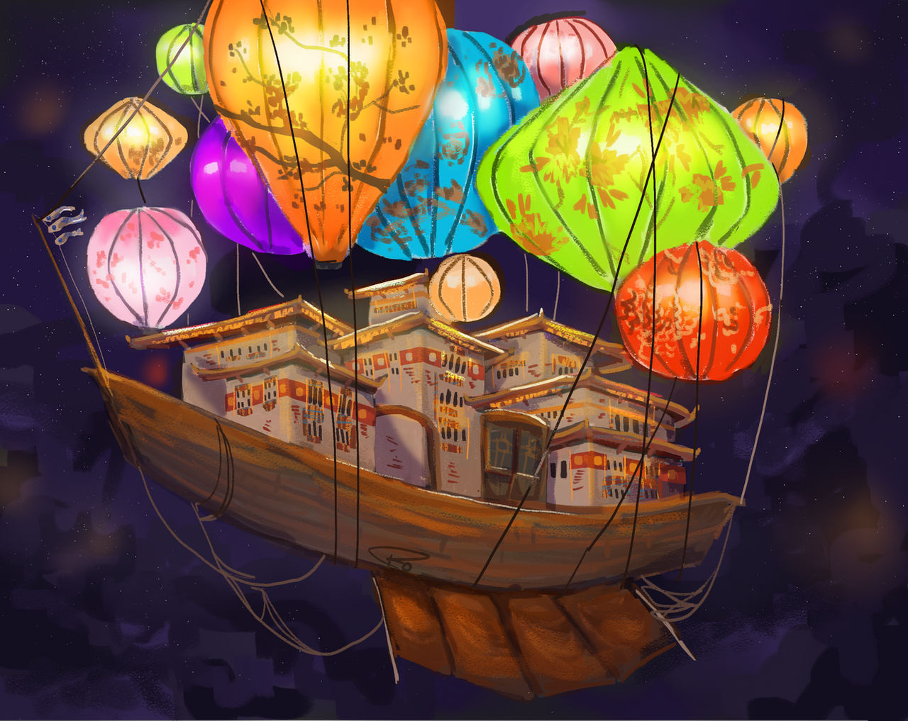 Airship by r-Ahcareb on DeviantArt