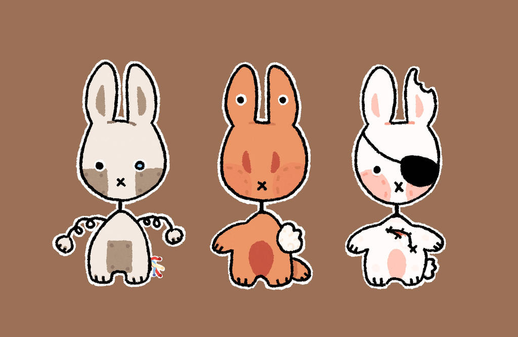 Character Base Stuffed Rabbit stuffed bunny adopts 1/3 by scooby-dont on DeviantArt