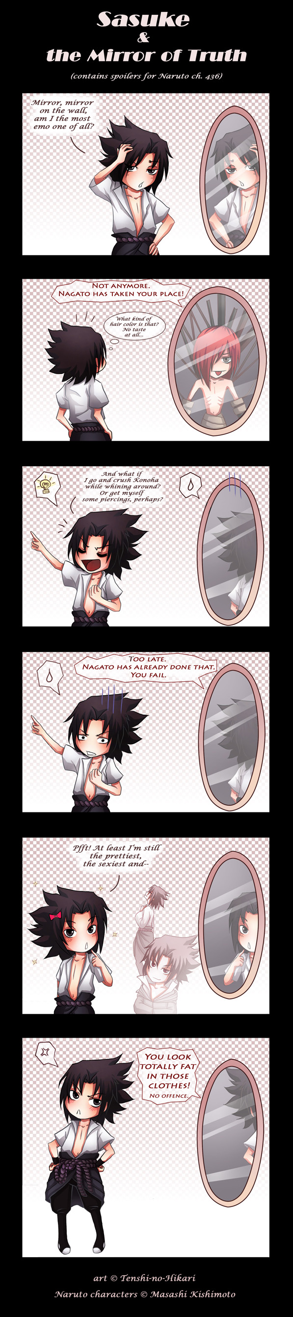 Sasuke faces Mirror of Truth