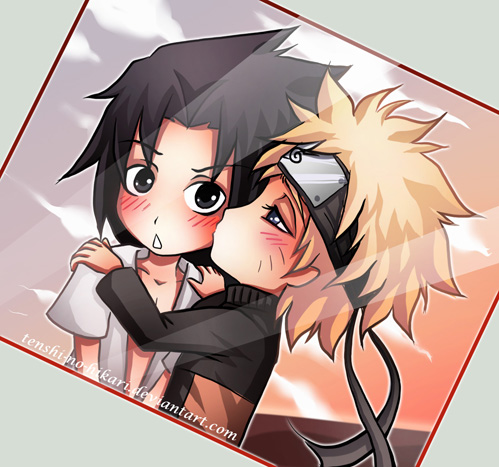 NaruSasu chibi love