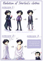 BBC SH - Evolution of Sherlock's clothes by Tenshi-no-Hikari