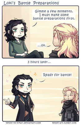 Loki's battle preparations