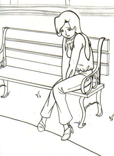 Lonely girl -lineart-