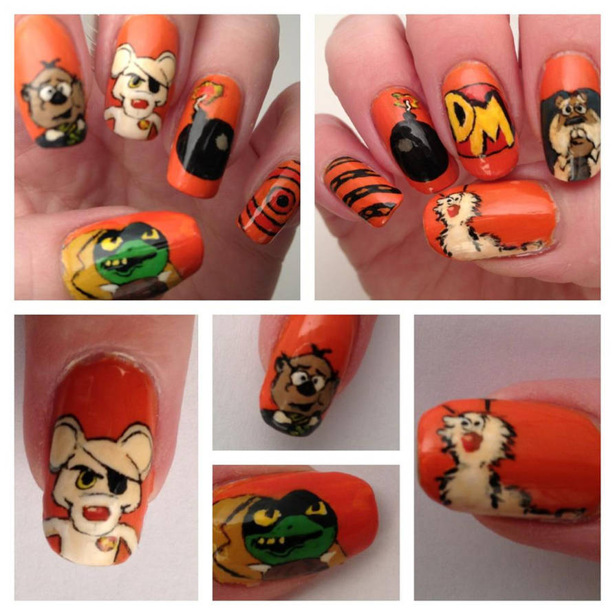 Danger Mouse nail art