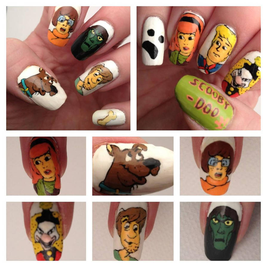 Scooby Doo nail art