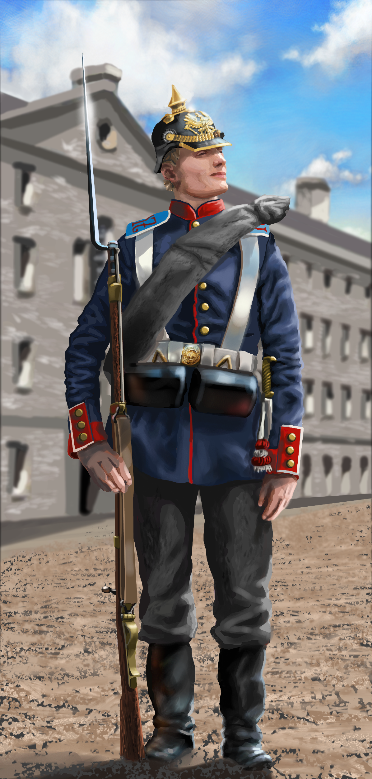 Prussian infantryman - 1870-1871