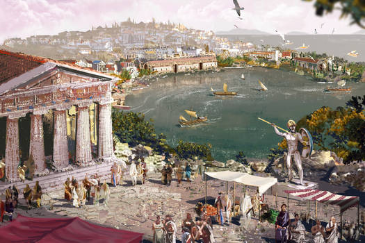 Greek City concept