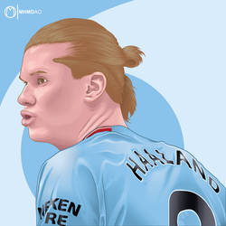 Erling Haaland - Manchester City Striker Drawing 